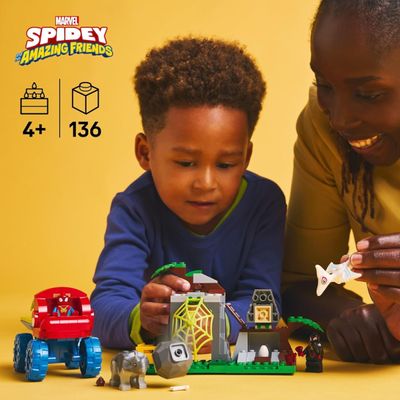 Lego Marvel Spidey Equipe Dino Ao Resgate 136 Peças - 11199
