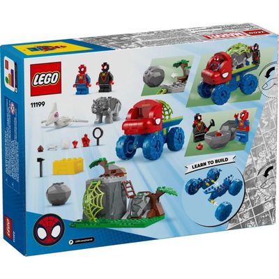 Lego Marvel Spidey Equipe Dino Ao Resgate 136 Peças - 11199