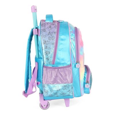 Mochila Escolar Infantil Stitch Costas + Rodinhas Luxcel