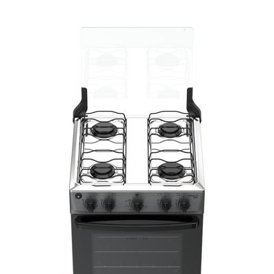 Fogão 4 Bocas Atlas Mônaco Plus Mesa Inox Bivolt Titanium