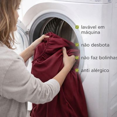 Jogo De Lençol King Premium Soft 600 Fios Micropercal Avelã Ponto Palito Toque Macio 3 Peças