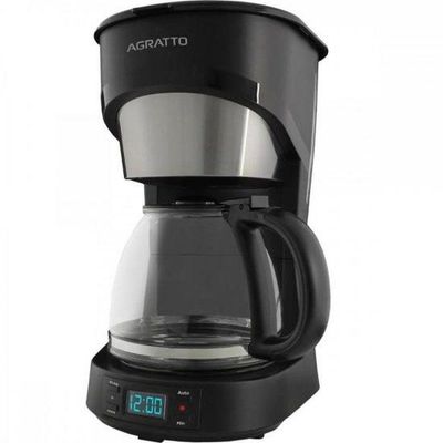 Cafeteira Elétrica Programável Agratto Aroma em Plástico 38 Xícaras Preta 220V