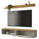 Rack Tv 55 Pol. Suspenso 136cm 1 Porta Lila Off/nature Z49 - Mpozenato