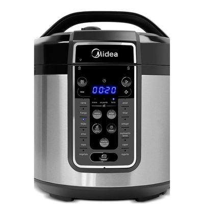 Panela de Pressão Elétrica 6 L MasterSteam Inox Midea PPG70S2 - 220v
