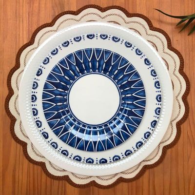 Prato de Sobremesa em Porcelana Vista Alegre Azure Lux 21cm: Charme e Delicadeza para Momentos Especiais