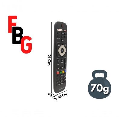 Controle Remoto Compatível Smart Tv Philips Lcd Com Botão