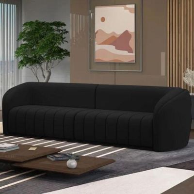 Sofá 4 Lugares Bellagio - élpis Móveis Preto