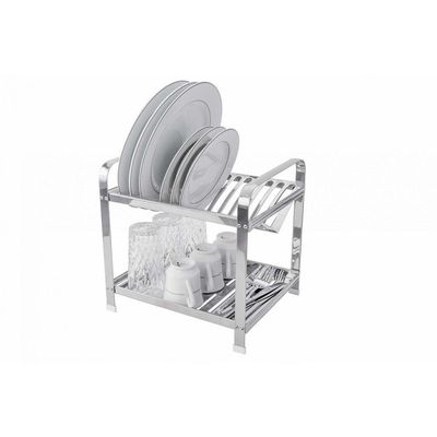Escorredor 12 Pratos Montado Aço Inox Domum