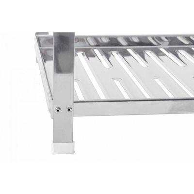 Escorredor 12 Pratos Montado Aço Inox Domum