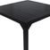 Mesa Quadrada Haiti 60cm Tampo Ripado Em Alumínio Trama Preto
