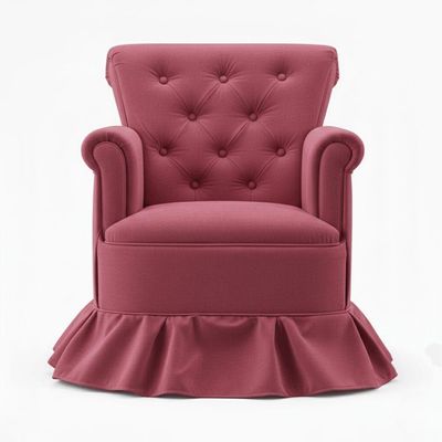 Poltrona Amentação Confortável Com Balanço Descanso Quarto Bebê Aconchego Suede Suede Rose