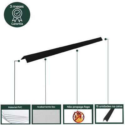 Cantoneira L Pvc Canto 25mmx25mmx300cm 15 Un Bariri - Tk