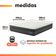 Cama Box Colchão Queen Ortopédico D33 Euro Pillow Ultra 158x198x63cm Cinza