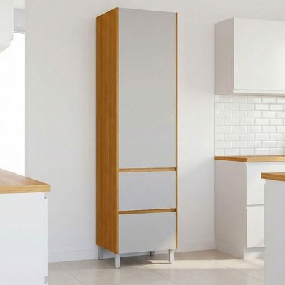 Armário De Cozinha Paneleiro 2 Portas 1 Gaveta 100% Mdf Lais Madeirado / Fendi