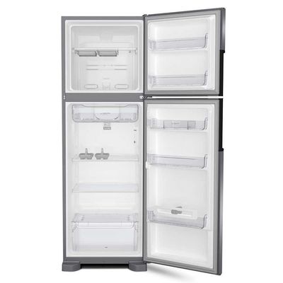 Geladeira Consul Duplex CRM44AK 386 Litros Frost Free Com Altura , Função Turbo E Freezer Espaçoso Inox 220V