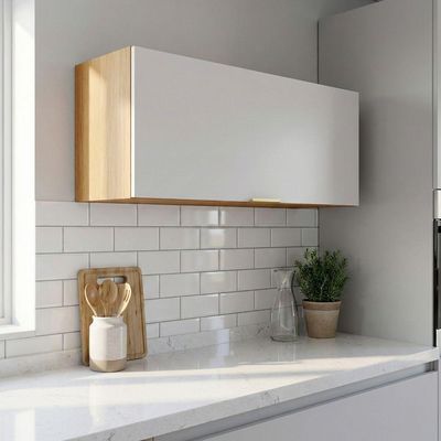 Armário Aéreo De Geladeira 100% Mdf 0,80m Lais Madeirado / Fendi