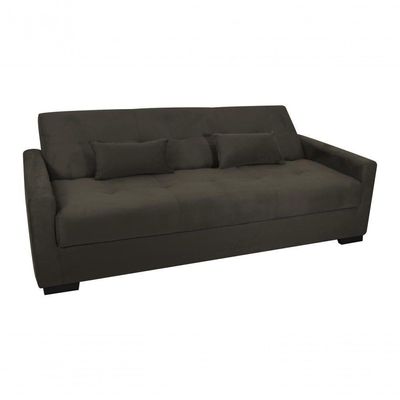 Sofá Cama Lavínia 3 Lugares Suede Capuccino Matrix