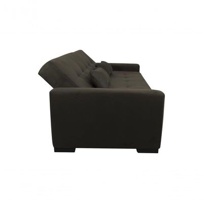 Sofá Cama Lavínia 3 Lugares Suede Capuccino Matrix