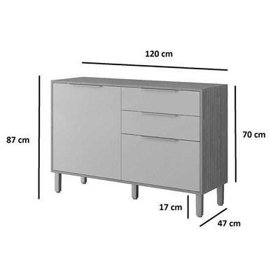 Kit Cozinha Completa Divina C3P61 9 Portas 2 Gavetas MDF Off White