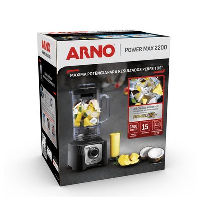 Liquidificador Power Max LN66 2200W Jarra 3,1 Litros PR Arno Preto / 220V