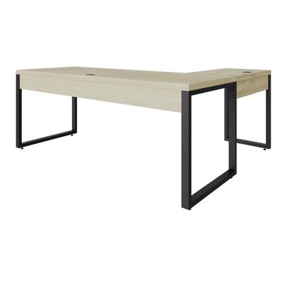 Mesa Em L Presidente C-01 Gav. 190x160x75cm Yon - Ciliegio-est.preta Ciliegio-est.preta