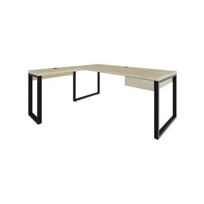Mesa Em L Presidente C-01 Gav. 190x160x75cm Yon - Ciliegio-est.preta Ciliegio-est.preta