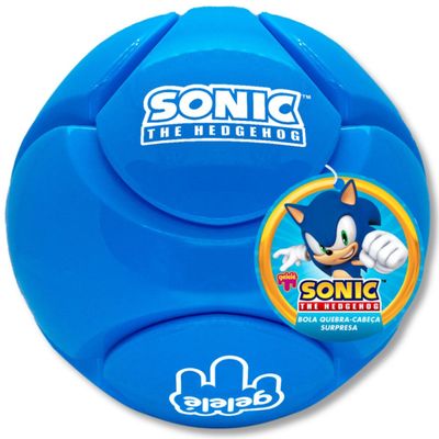 2 BOLA QUEBRA CABEC¸A SONIC SURPRESA SLIME ESMERALDA DO CAOS