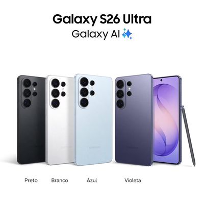 Smartphone Galaxy S26 Ultra 256GB 5G Tela 6.9 Polegadas Samsung Violeta