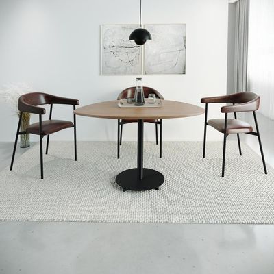 Conjunto 4 Cadeiras De Jantar Joy Tec Rev Sint Est.preta