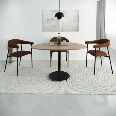 Conjunto 4 Cadeiras De Jantar Joy Tec Rev Sint Est.preta