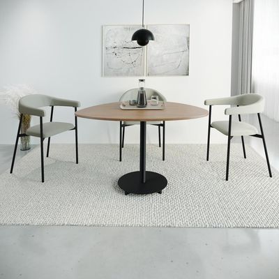 Conjunto 4 Cadeiras De Jantar Joy Tec Rev Sint Est.preta