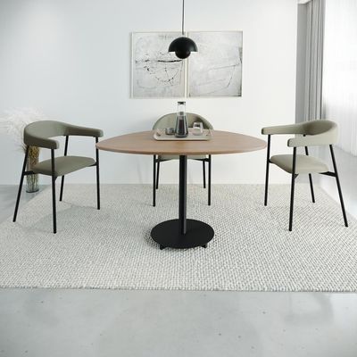 Conjunto 4 Cadeiras De Jantar Joy Tec Rev Sint Est.preta