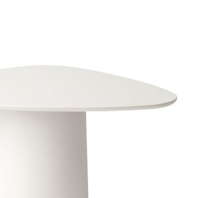 Mesa de Jantar Cone Orgânica Tríon 4 Lugares Redonda MDF 100X103 cm Branca