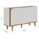 Painel Para Tv Home Suspenso Bali 1.6 Com Aparador Buffet Jurerê Off White Matte Freijó – Colibri