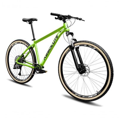 Bicicleta Aro 29 Nero 5 Peças Inteira Absolute 12v Hollowtech Hidráulica Garfo Trava No Guidão Verde 21