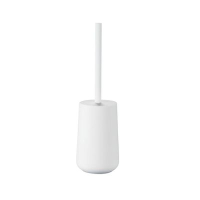 Conjunto Para Banheiro 5 Peças Branco Mood - Escova Sanitária, Lixeira, Porta-escova, Dispenser E Bandeja
