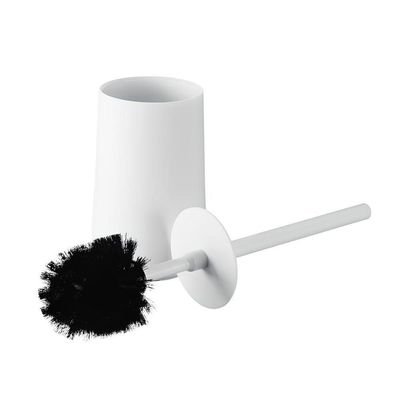 Conjunto Para Banheiro 5 Peças Branco Mood - Escova Sanitária, Lixeira, Porta-escova, Dispenser E Bandeja
