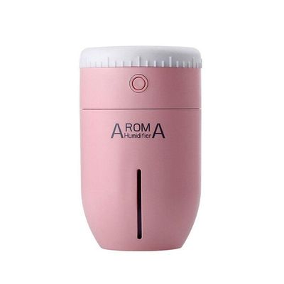 Umidificador De Ar Portatil Purificador Usb Lens Aroma Rosa