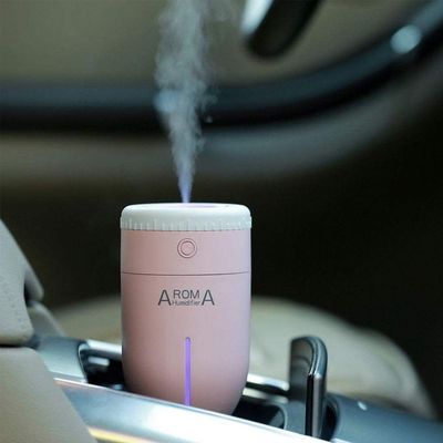 Umidificador De Ar Portatil Purificador Usb Lens Aroma Rosa