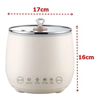 Mini Panela Elétrica Arroz Caldo Cozimento Antiaderente 220V