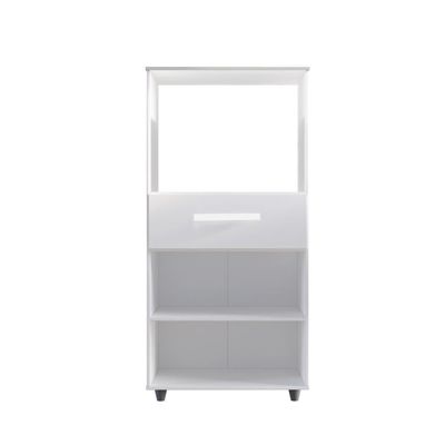Balcão Multiuso Micro-ondas 2 Portas 1 Gaveta Branco
