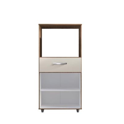 Balcão Multiuso Micro-ondas 2 Portas 1 Gaveta Savana Off White