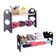 Sapateira 12 Pares Grande Ampliavel Estante Desmontavel 4 Prateleiras Em Aluminio Preta