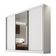 Guarda Roupa Casal Com Espelho 3 Portas 6 Gavetas - Sollo-branco - Móveis Horizonte