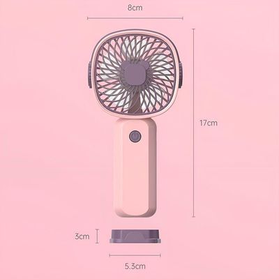 Mini Ventilador De Mão Mesa Portátil Recarregável Vento lilás