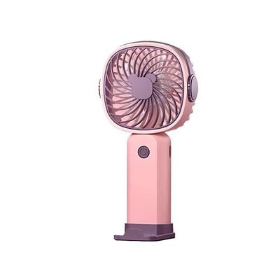Mini Ventilador De Mão Mesa Portátil Recarregável Vento lilás