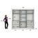 Guarda Roupa Casal Com Espelho 3 Portas 6 Gavetas - Arezzo Plus-branco - Móveis Horizonte