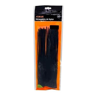 Abraçadeira De Nylon Foxlux 530x12.7mm Preta 25un