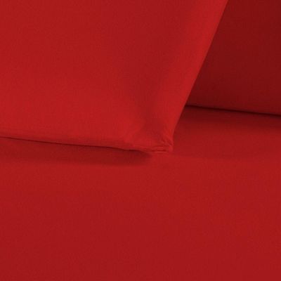 Fronha Nobre 1 Peça 50cm X 70cm Malha 100% Algodão - Vermelho