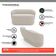 Poltrona E Namoradeira Orgânica Mavi Bouclê Bege - Desk Design